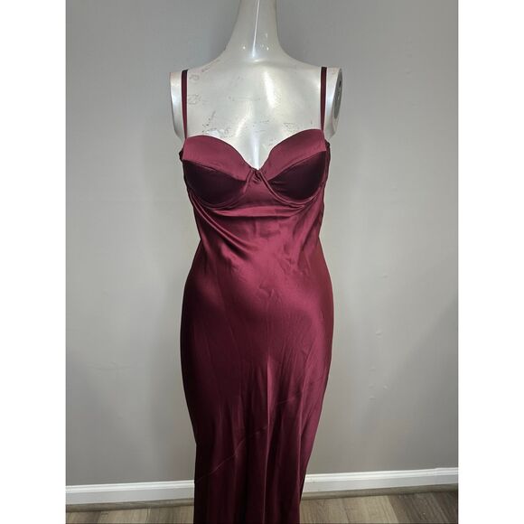 L'AGENCE Sayla Bias Cut Maxi Dress US 4 $695 - Picture 5 of 9